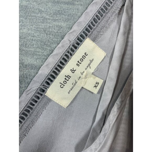 Anthropologie Cloth & Stone Womens XS‎ Light Gray Sleeveless Jumpsuit Romper - Picture 4 of 6